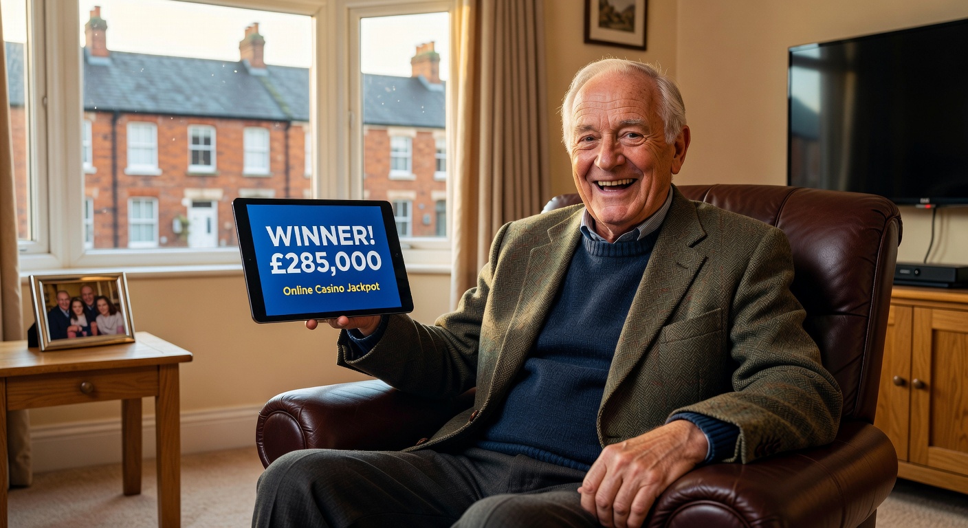 Close-up of a gaming machine technician inspecting slot equipment in a workshop, emphasizing technical compliance checks