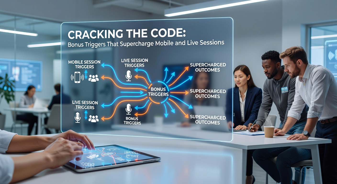 Close-up of a live dealer table with overlaid bonus trigger graphics and mobile interface split-screen