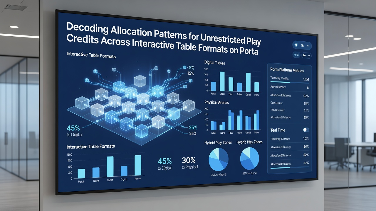 Analytics dashboard showing credit flow patterns across mobile table game formats