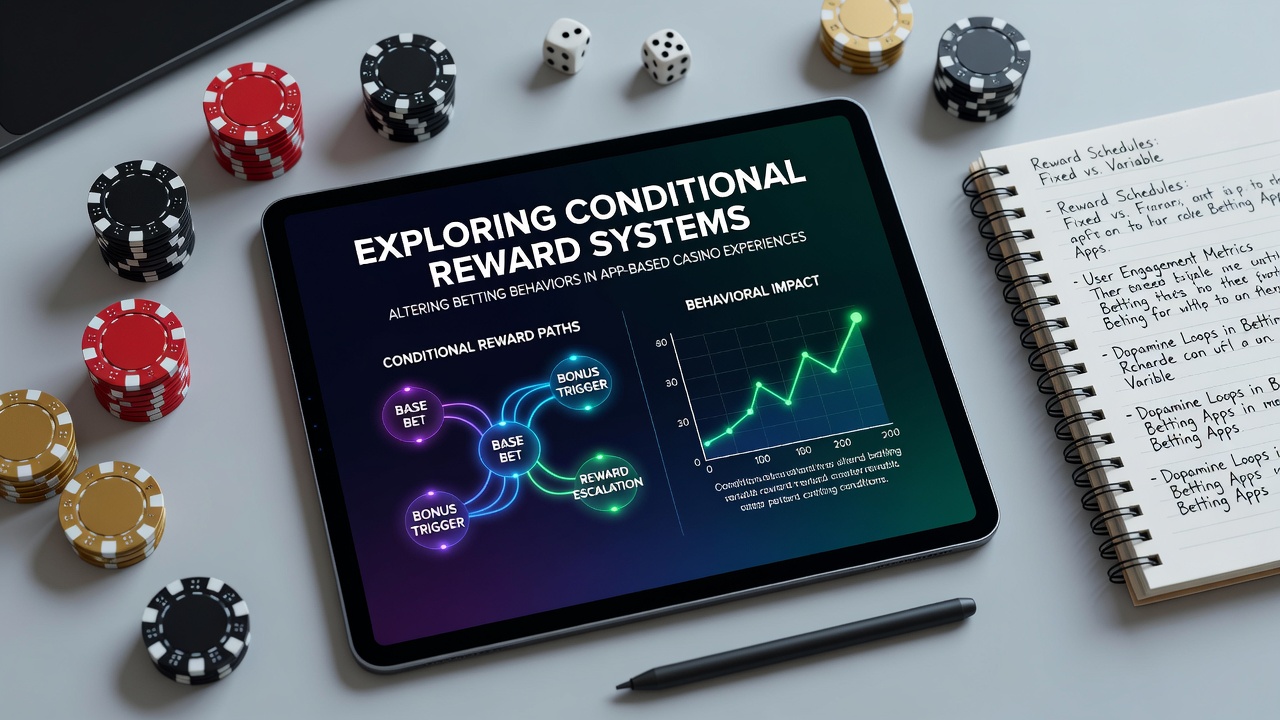 Mobile casino app interface displaying conditional reward tiers and progress trackers