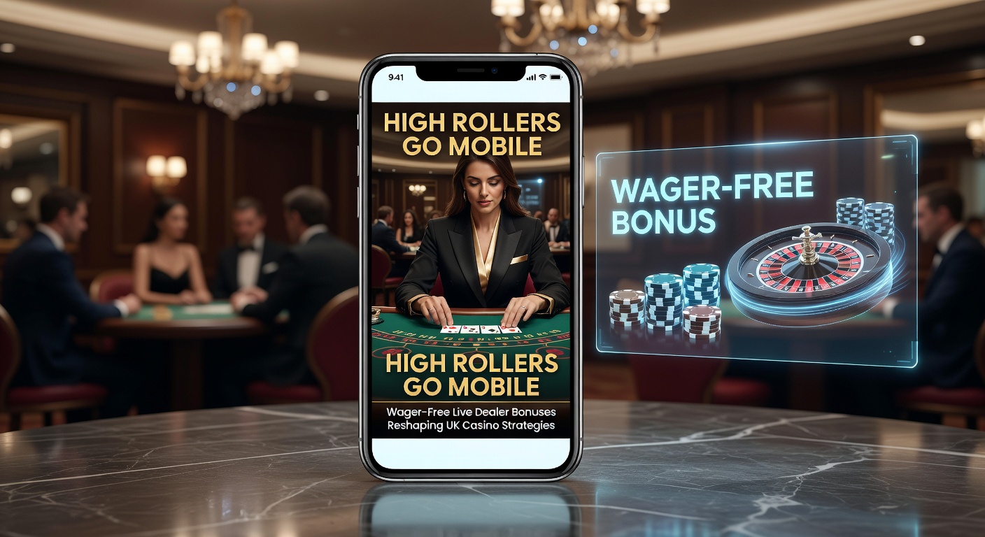 High roller at a mobile device engaging with live dealer blackjack table, showcasing seamless mobile casino interface