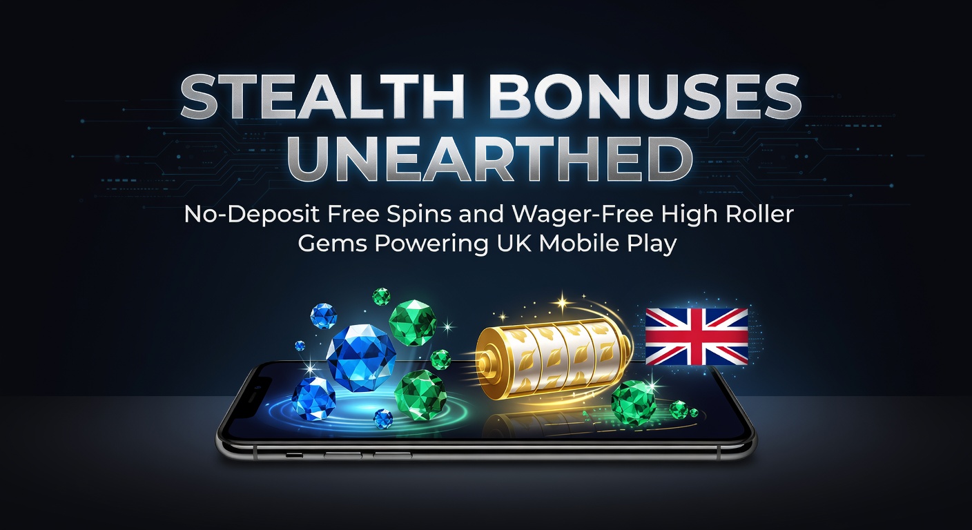 Dynamic mobile phone displaying colorful free spins slots and bonus icons against a sleek casino backdrop